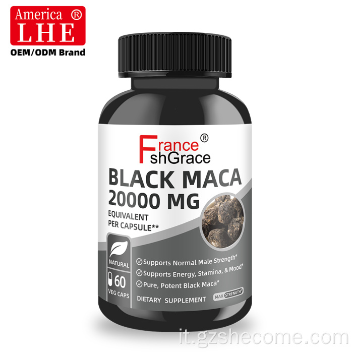 Shecome Black Maca Capsule 20000mg Pillole per l'ingrandimento del pene